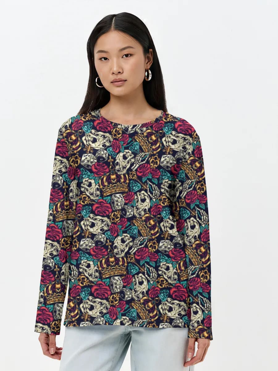 Women's long sleeve shirt. Cotton