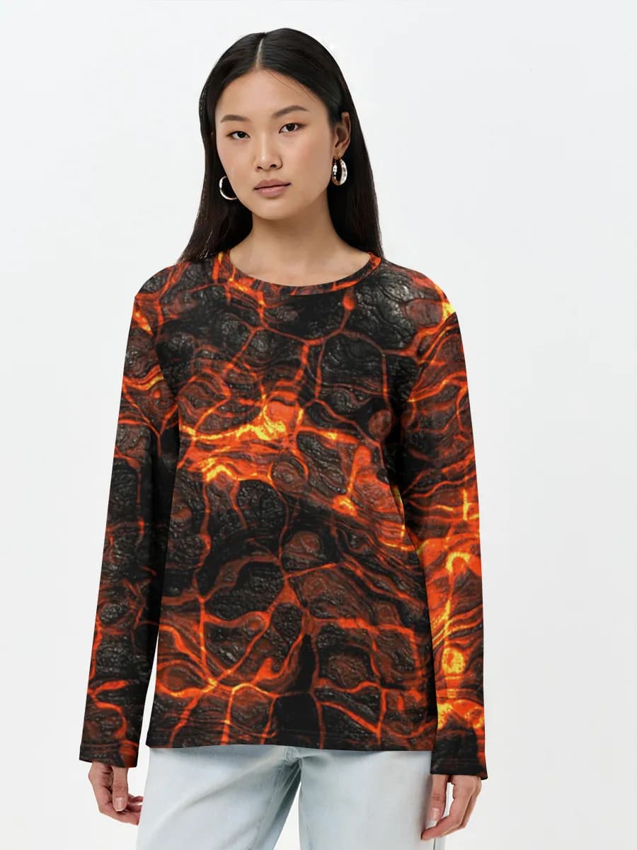Women's long sleeve shirt. Cotton
