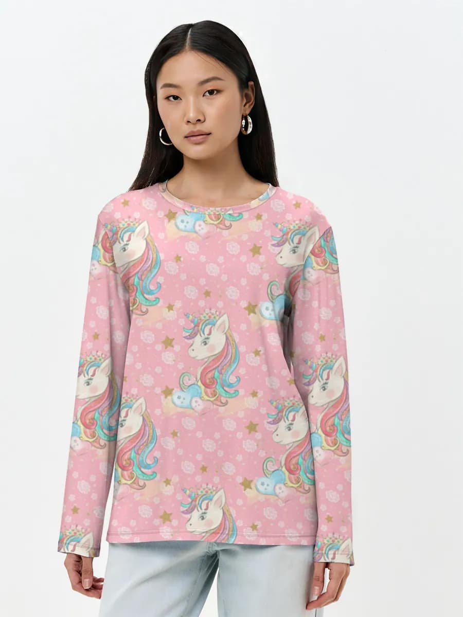 Women's long sleeve shirt. Cotton