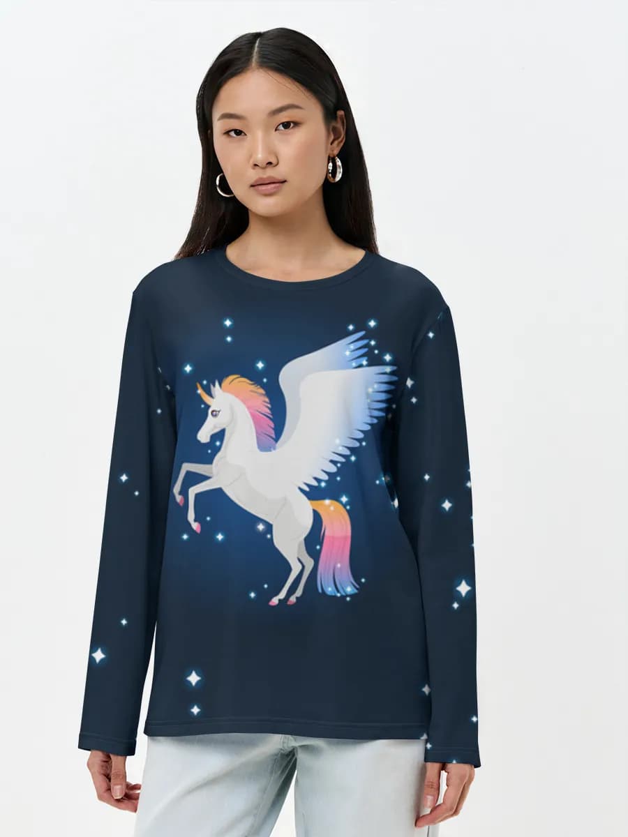 Women's long sleeve shirt. Cotton