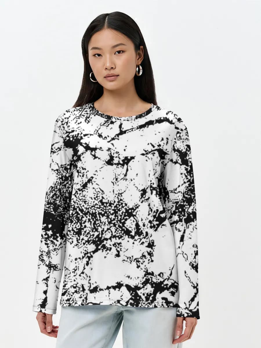 Women's long sleeve shirt. Cotton