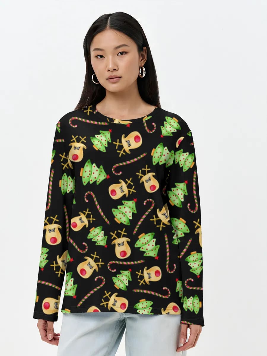 Women's long sleeve shirt. Cotton