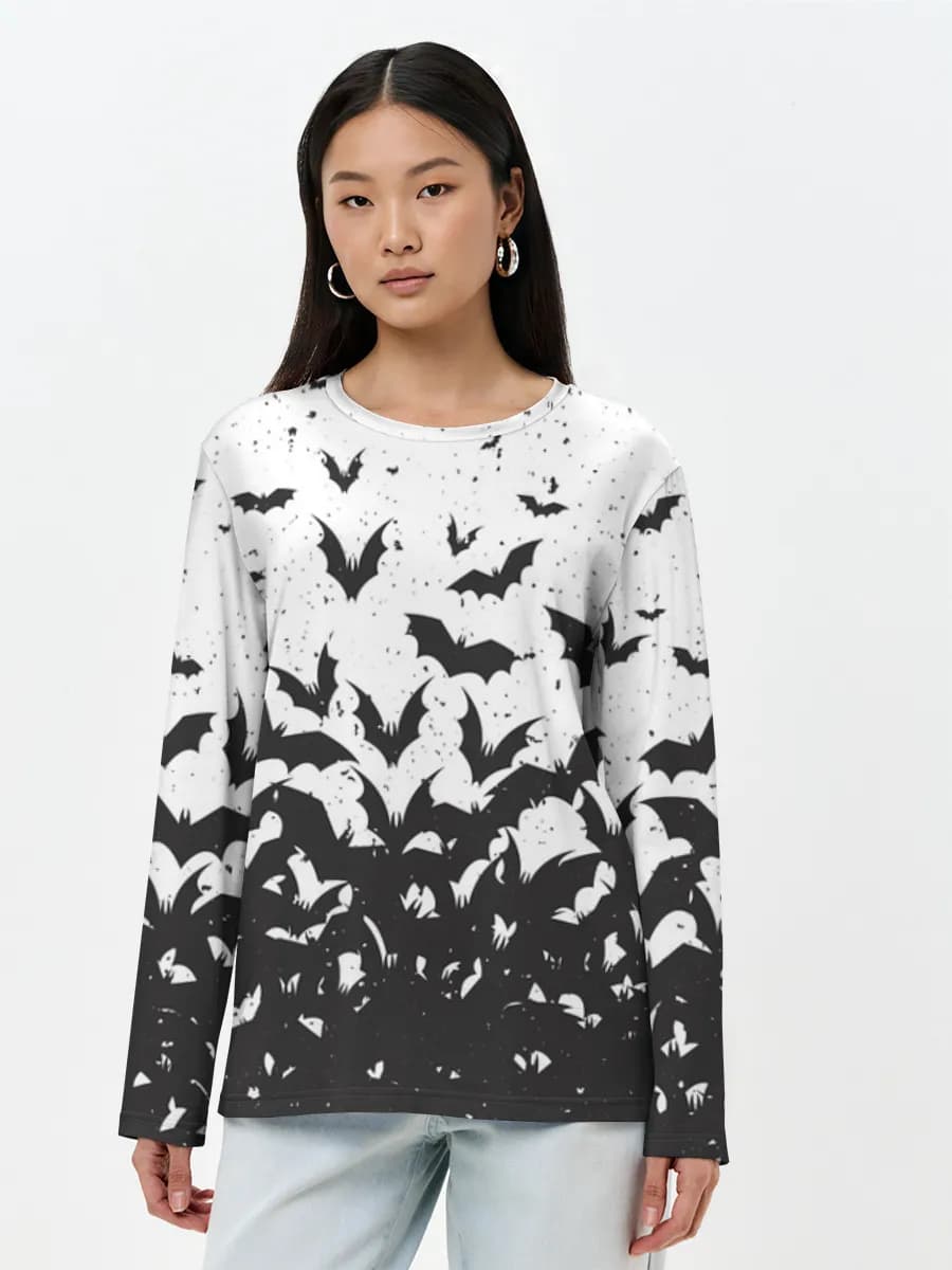 Women's long sleeve shirt. Cotton