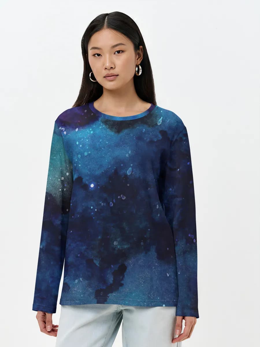 Women's long sleeve shirt. Cotton