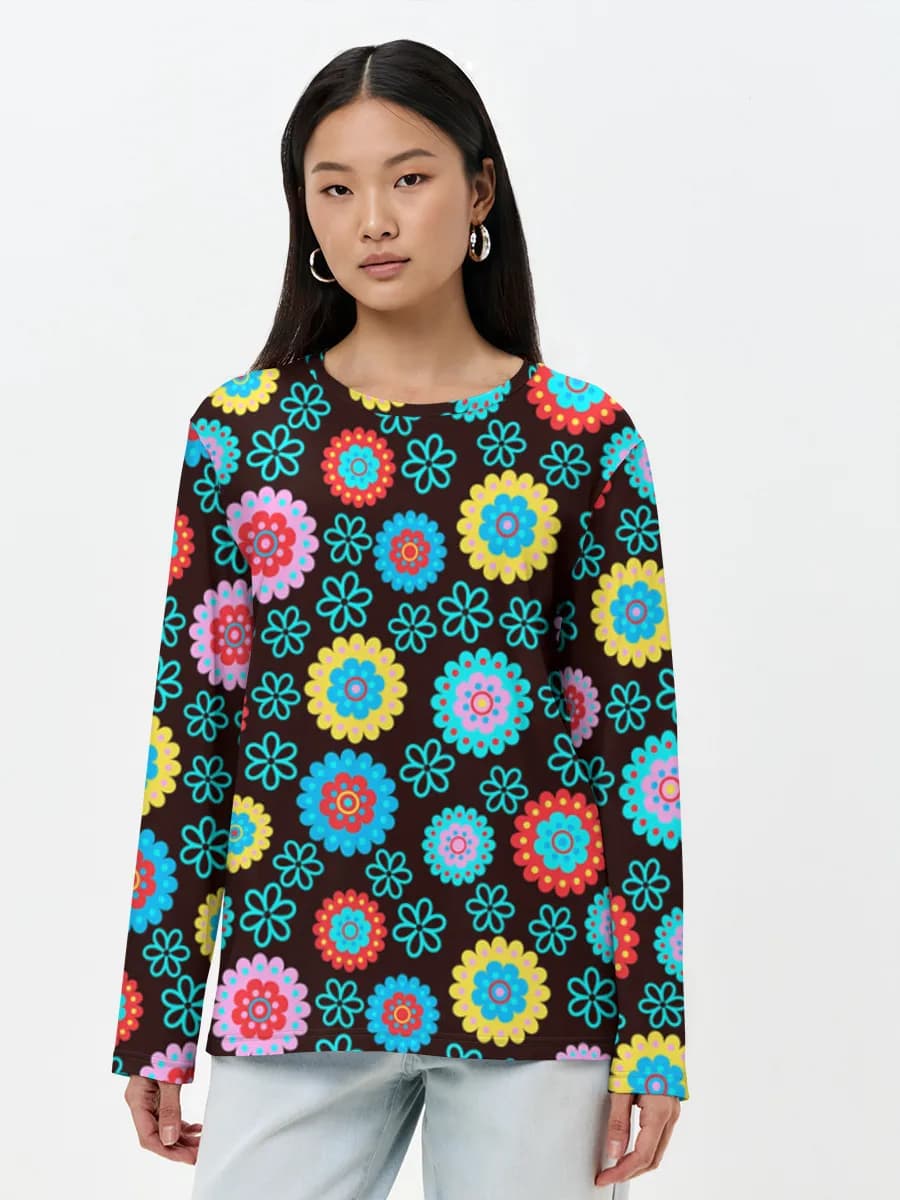 Women's long sleeve shirt. Cotton