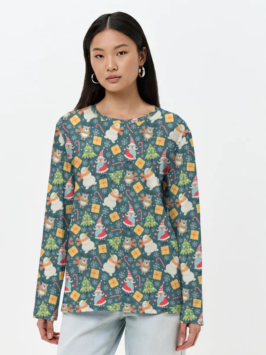 Women's long sleeve shirt. Cotton