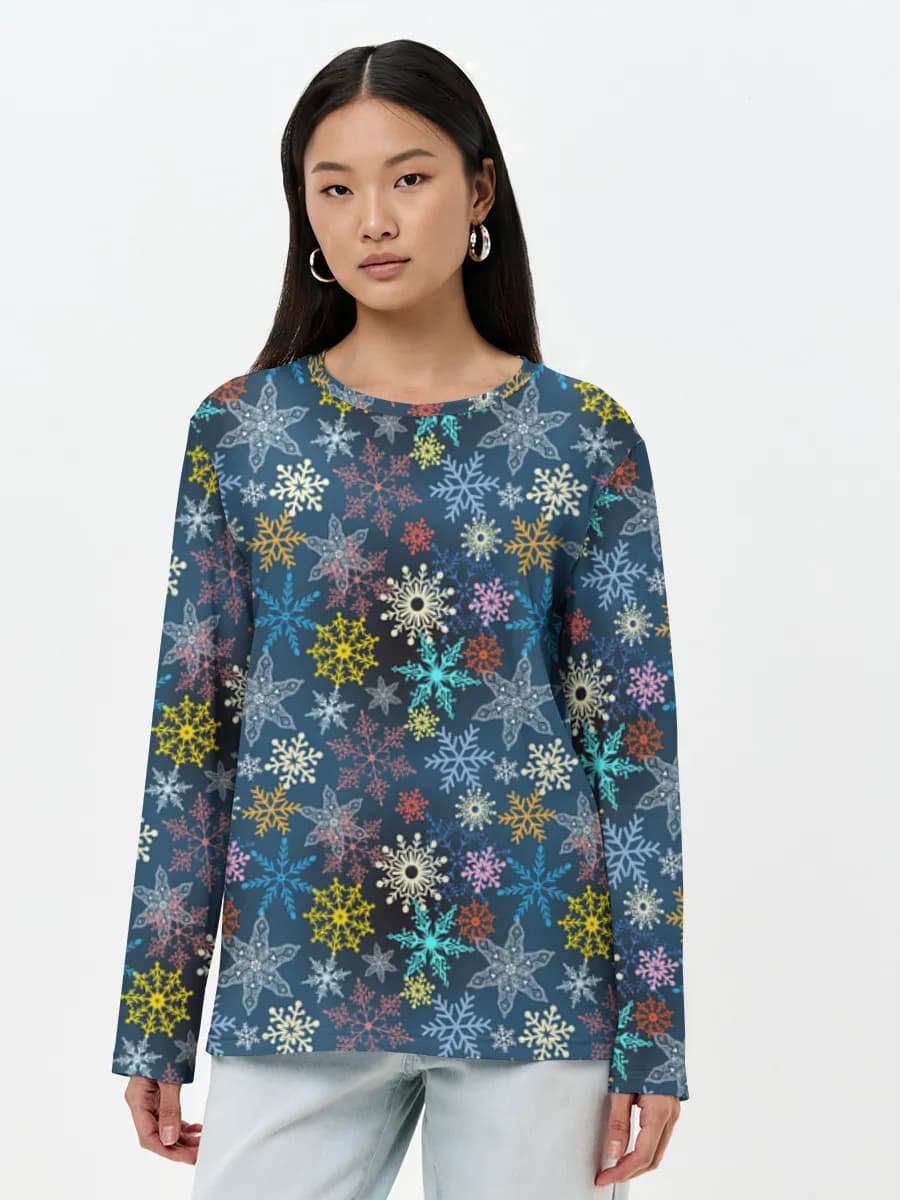 Women's long sleeve shirt. Cotton