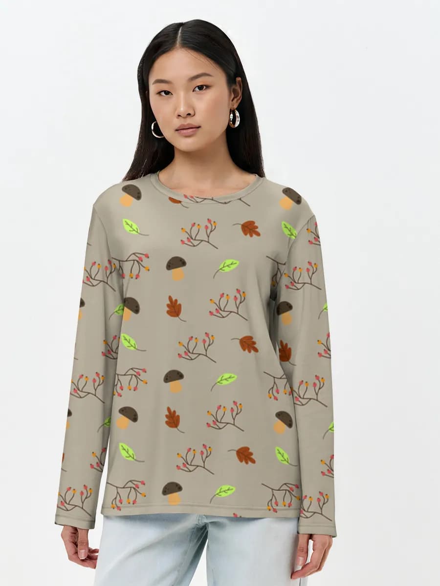 Women's long sleeve shirt. Cotton