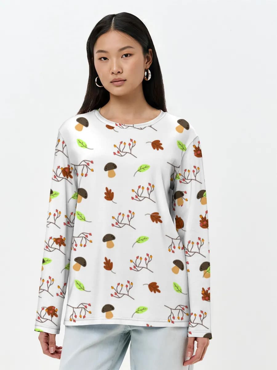 Women's long sleeve shirt. Cotton