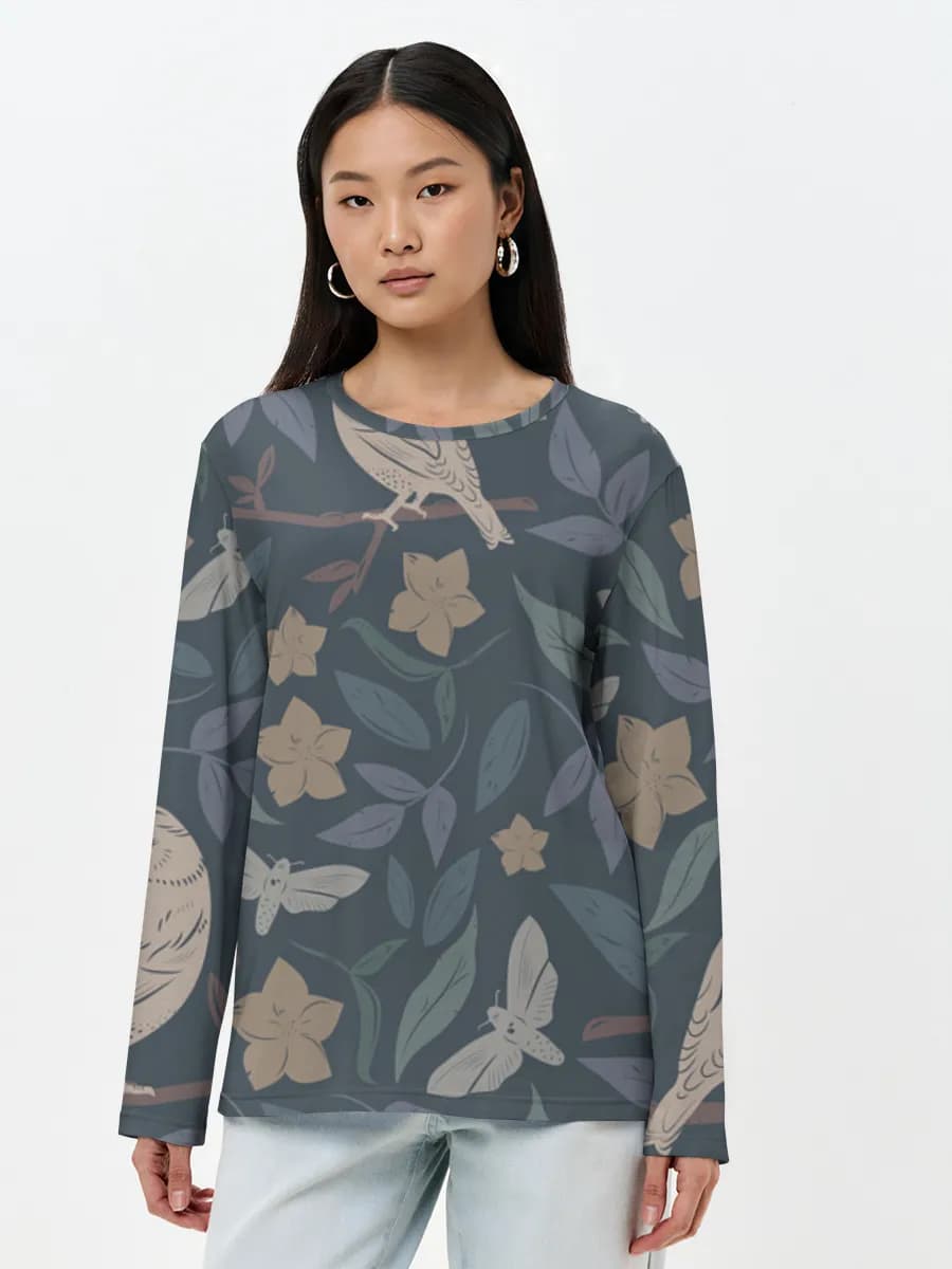 Women's long sleeve shirt. Cotton