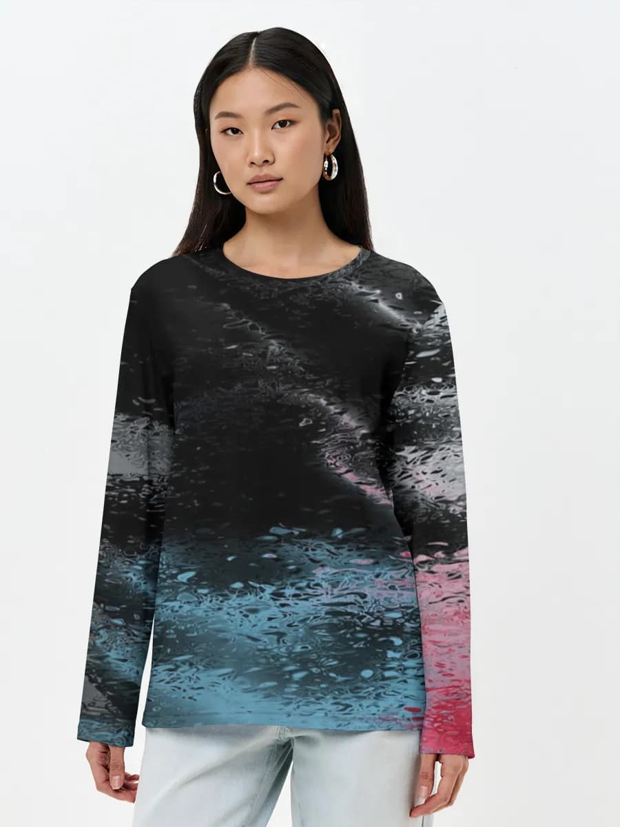 Women's long sleeve shirt. Cotton