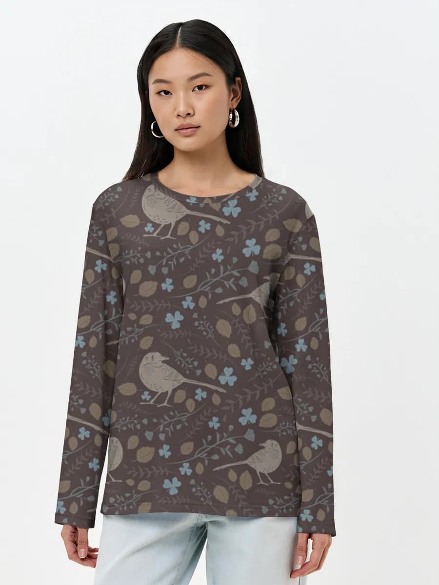 Women's long sleeve shirt. Cotton