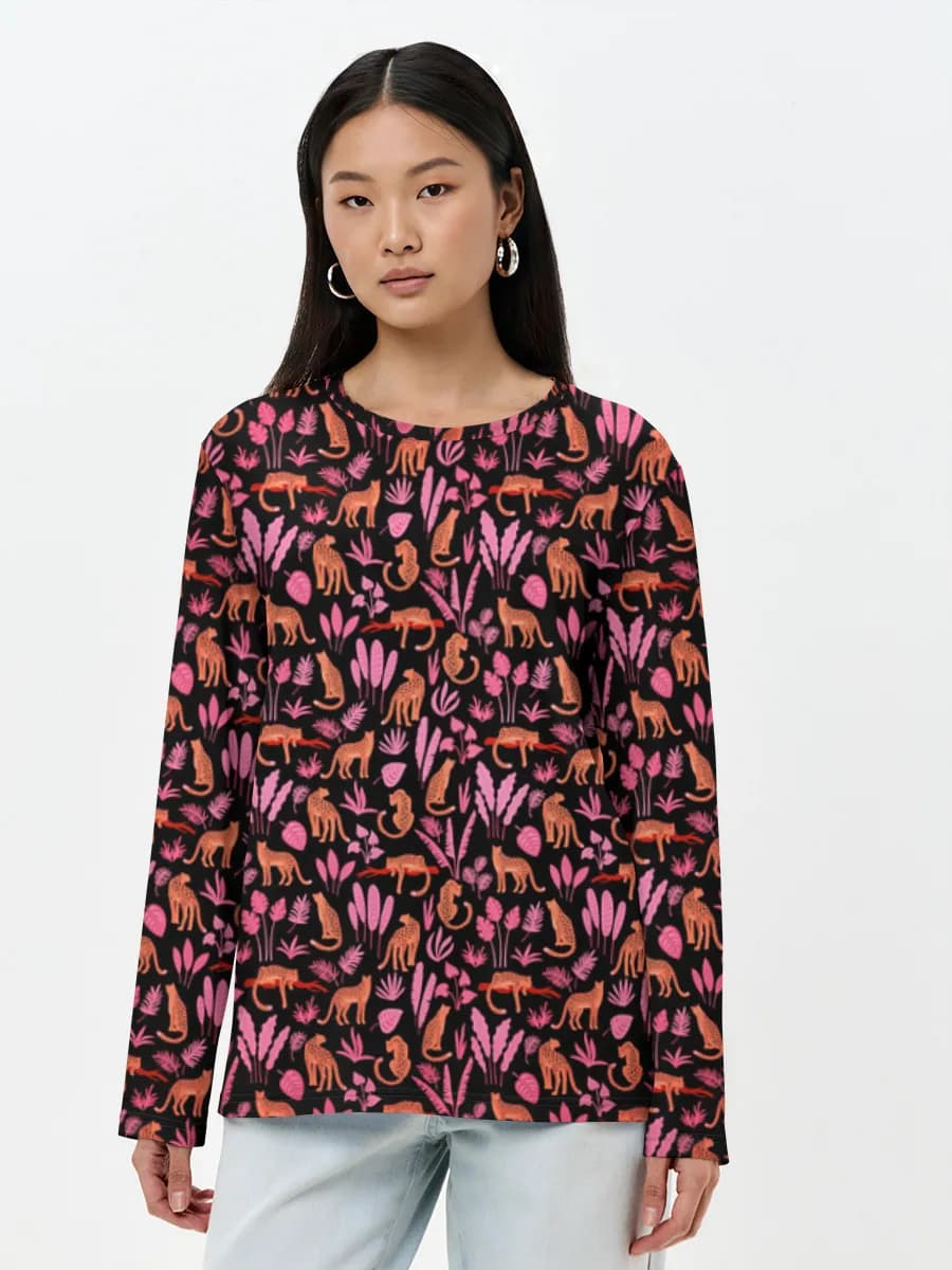 Women's long sleeve shirt. Cotton