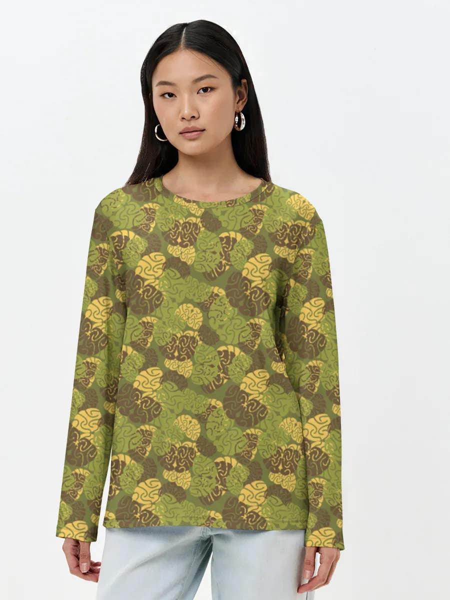 Bee Camo Swirl Print