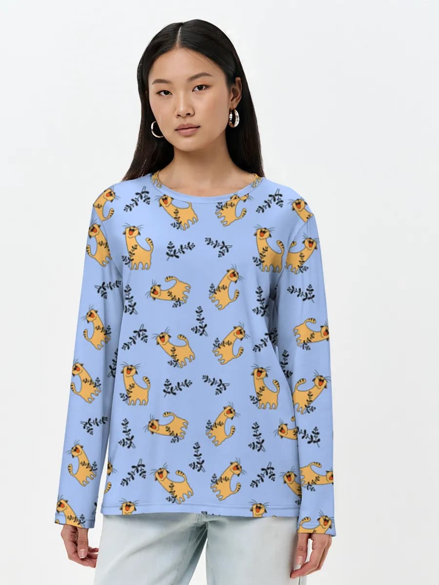 Women's long sleeve shirt. Cotton