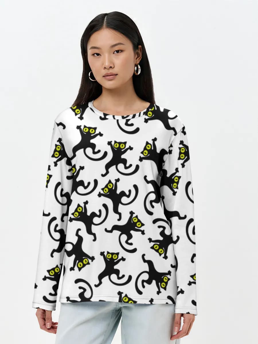Women's long sleeve shirt. Cotton