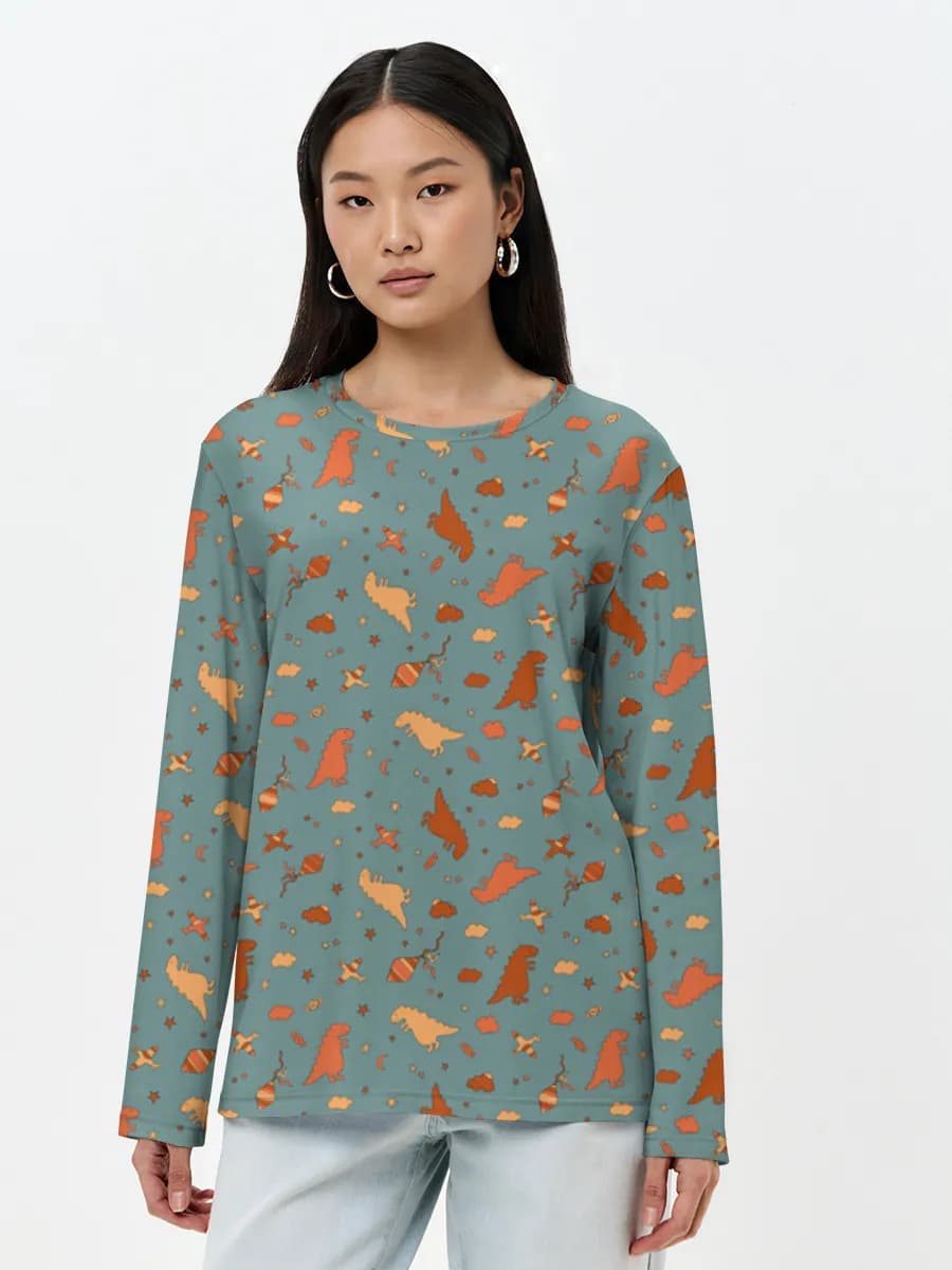 Women's long sleeve shirt. Cotton