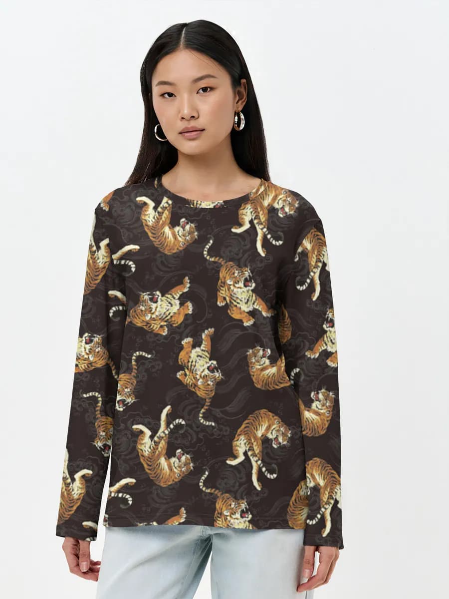 Women's long sleeve shirt. Cotton