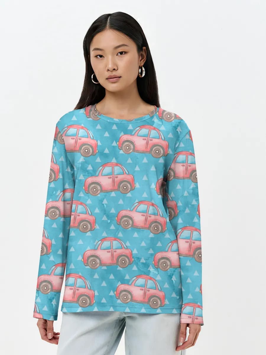 Women's long sleeve shirt. Cotton