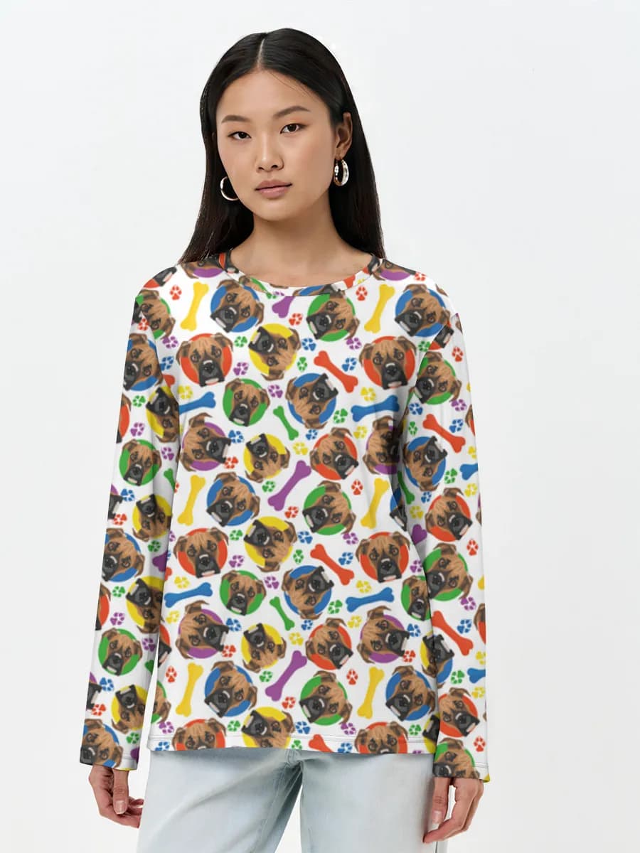 Women's long sleeve shirt. Cotton