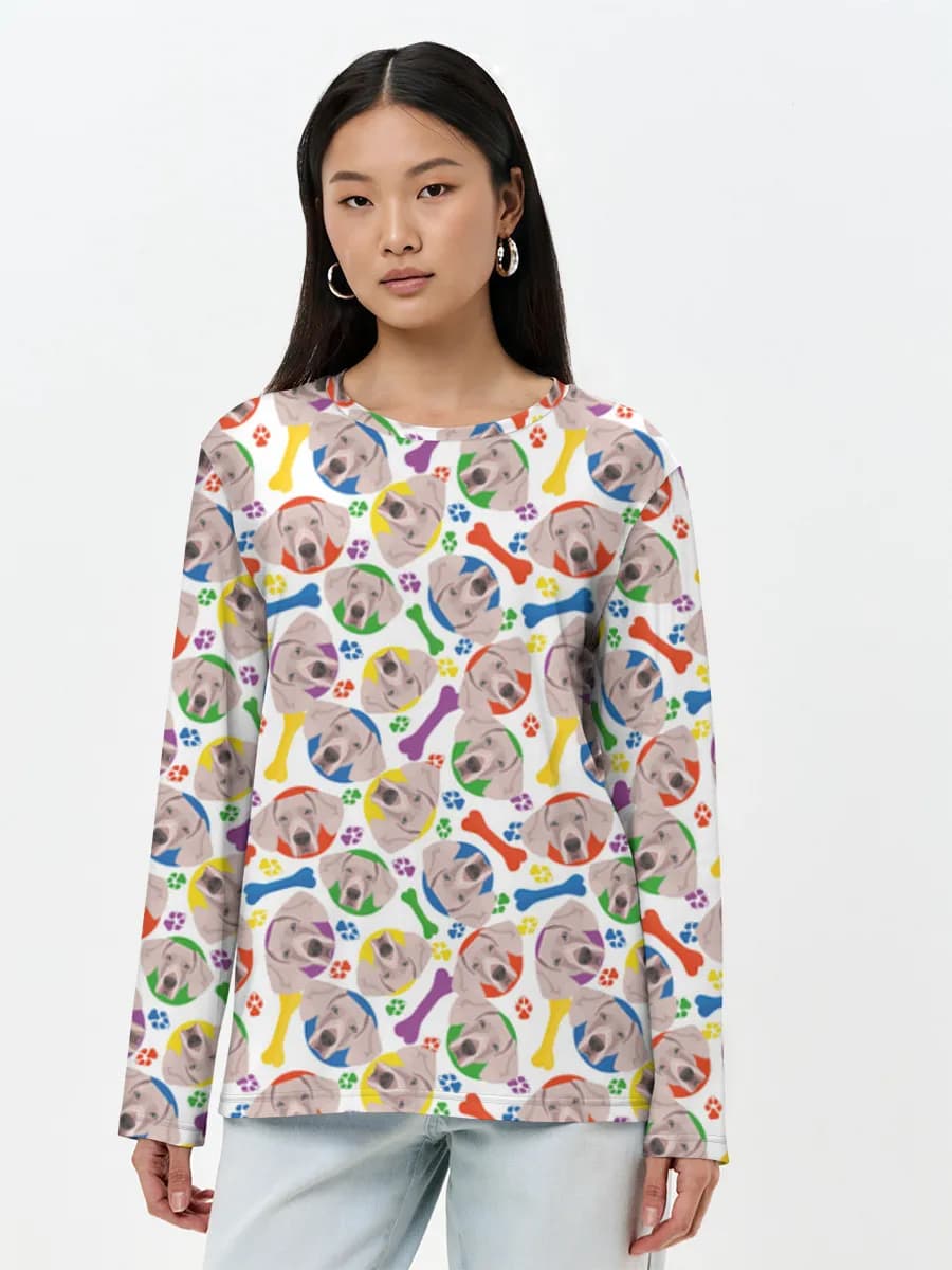 Women's long sleeve shirt. Cotton