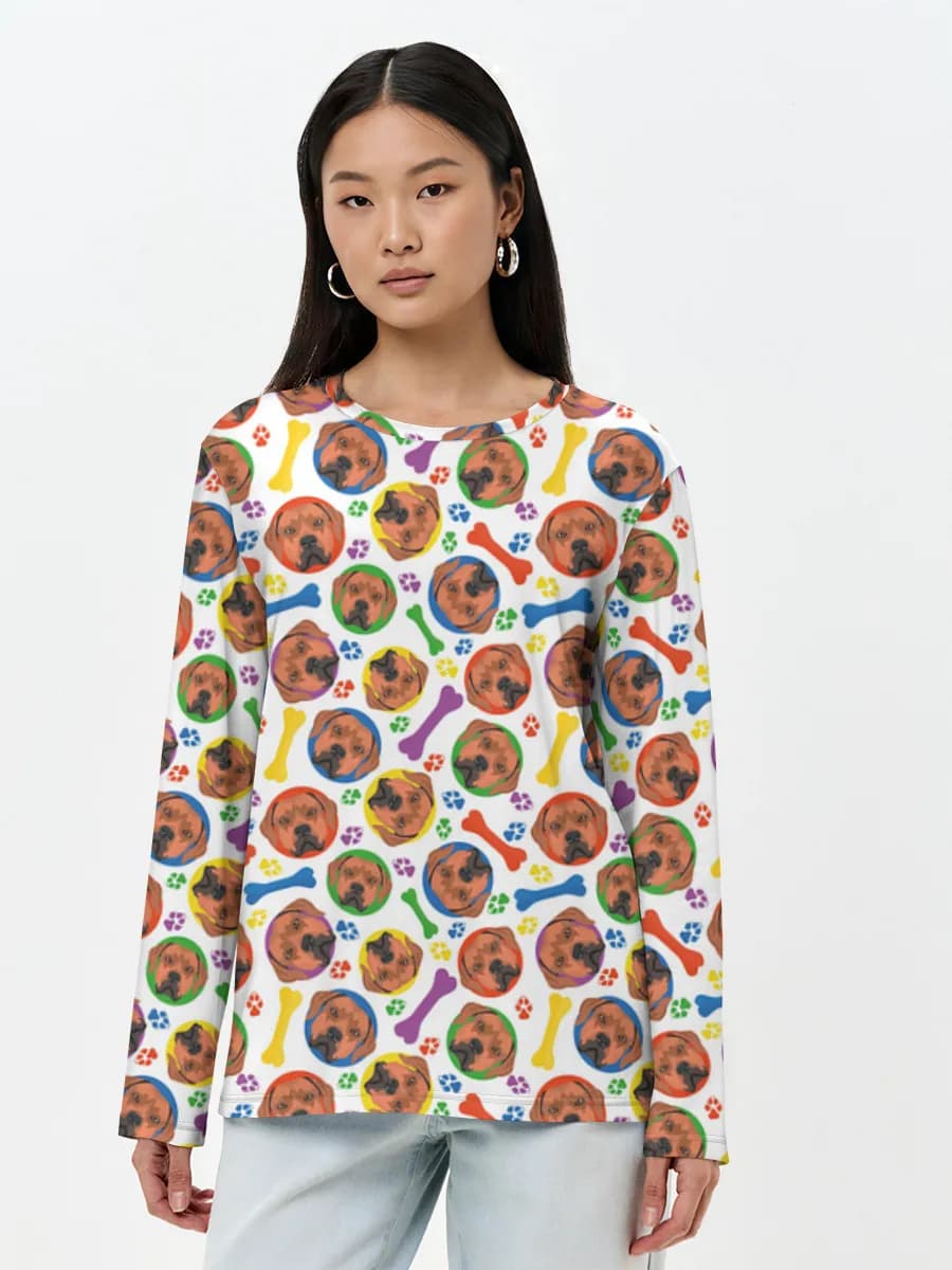 Women's long sleeve shirt. Cotton