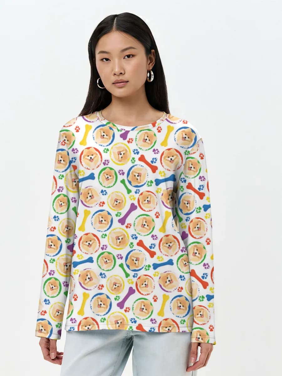 Women's long sleeve shirt. Cotton