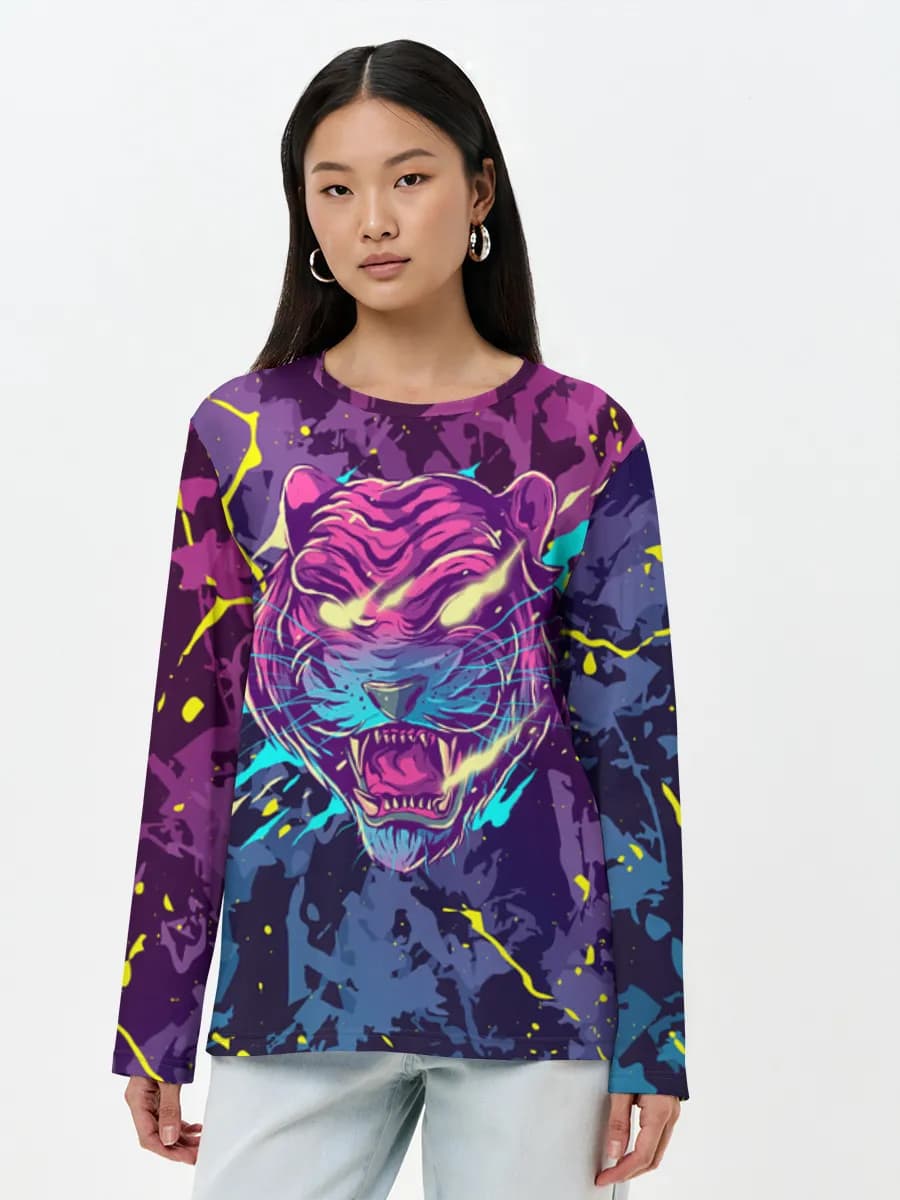 Women's long sleeve shirt. Cotton