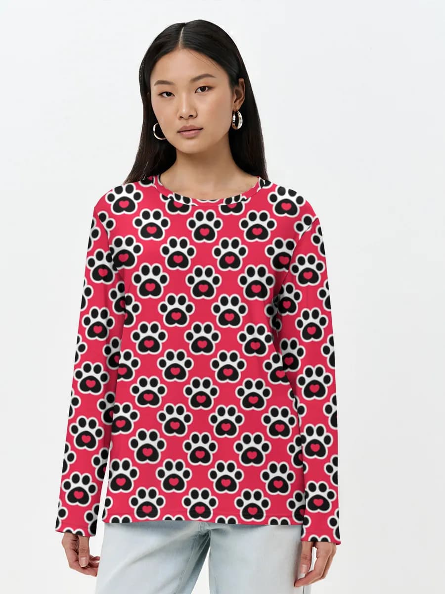 Women's long sleeve shirt. Cotton