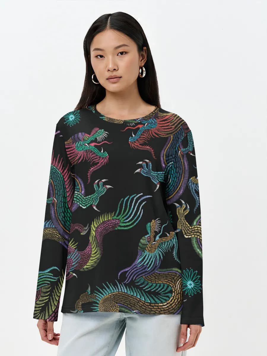 Women's long sleeve shirt. Cotton