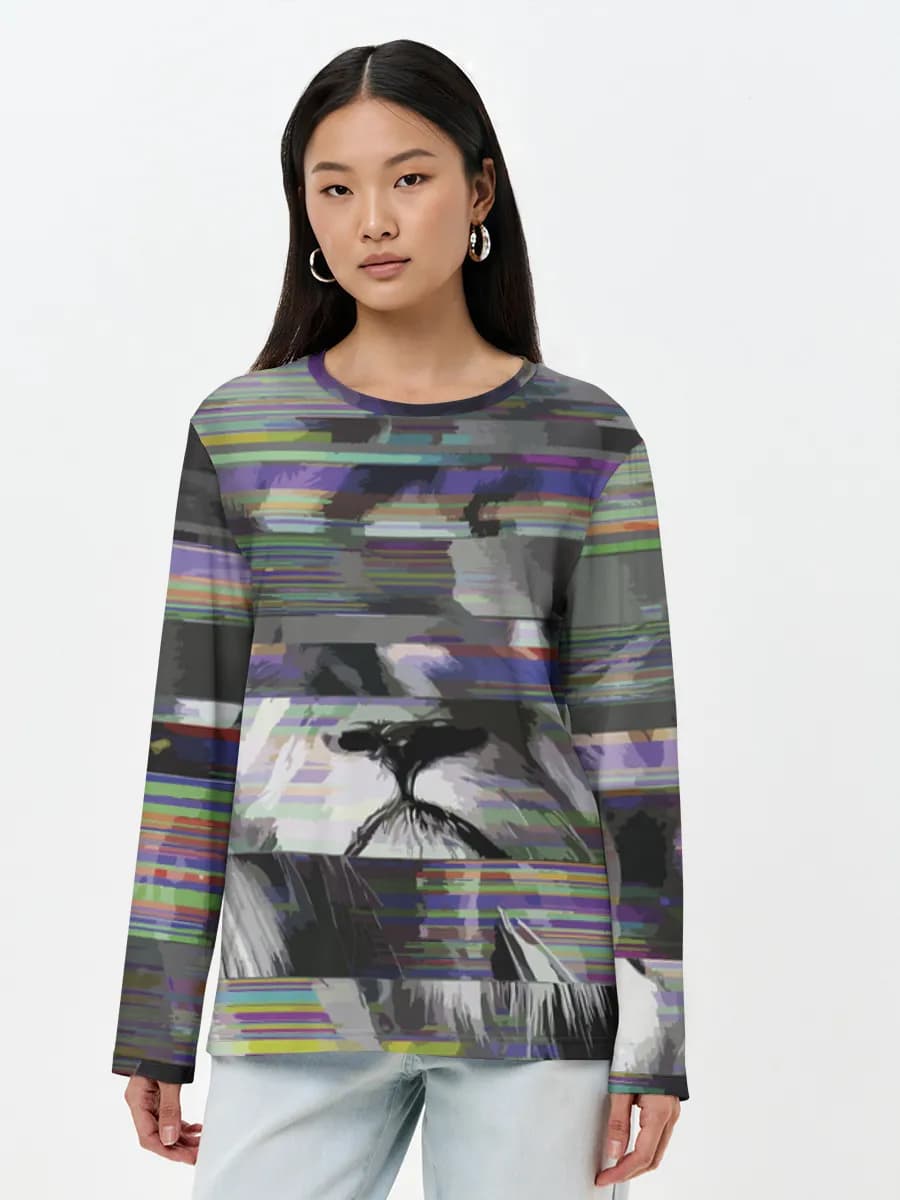 Women's long sleeve shirt. Cotton