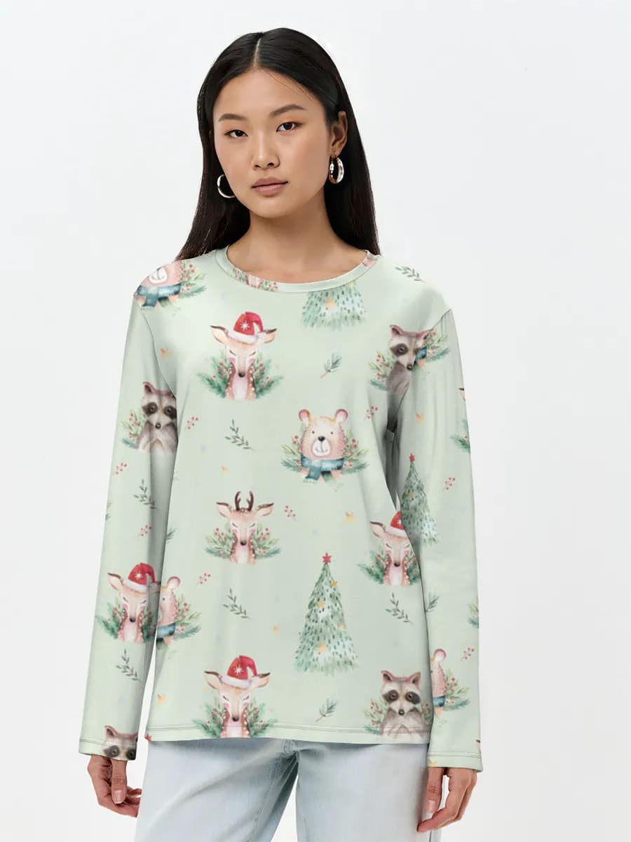 Women's long sleeve shirt. Cotton