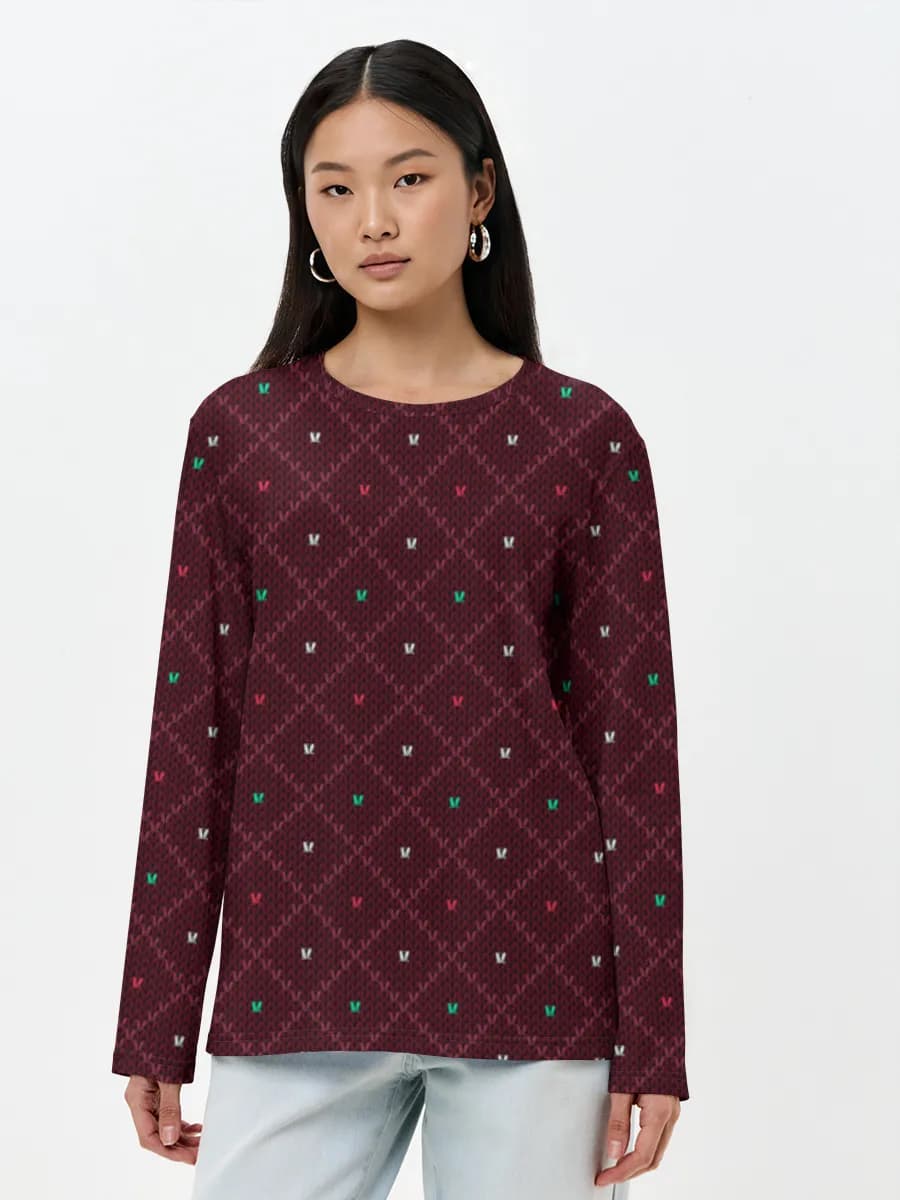 Women's long sleeve shirt. Cotton