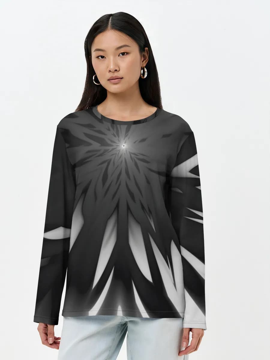 Women's long sleeve shirt. Cotton