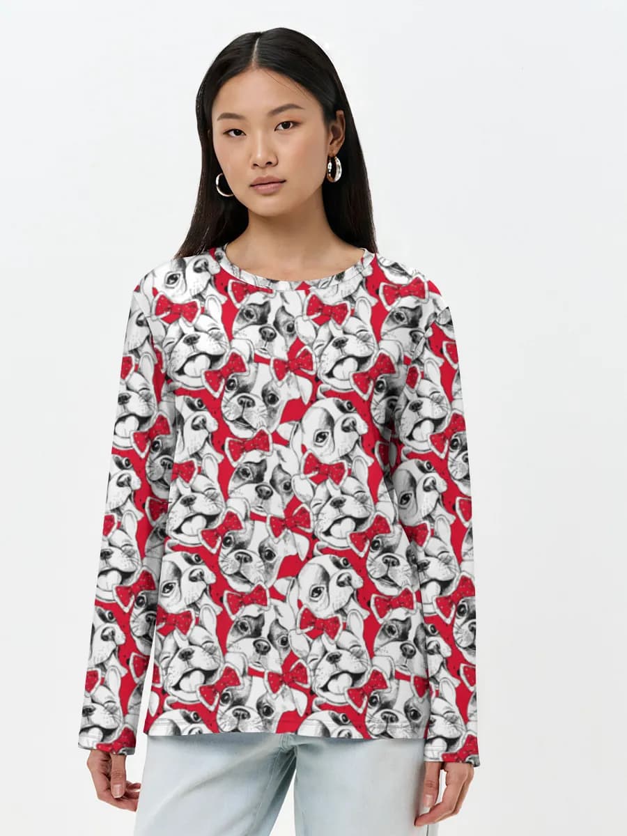 Women's long sleeve shirt. Cotton