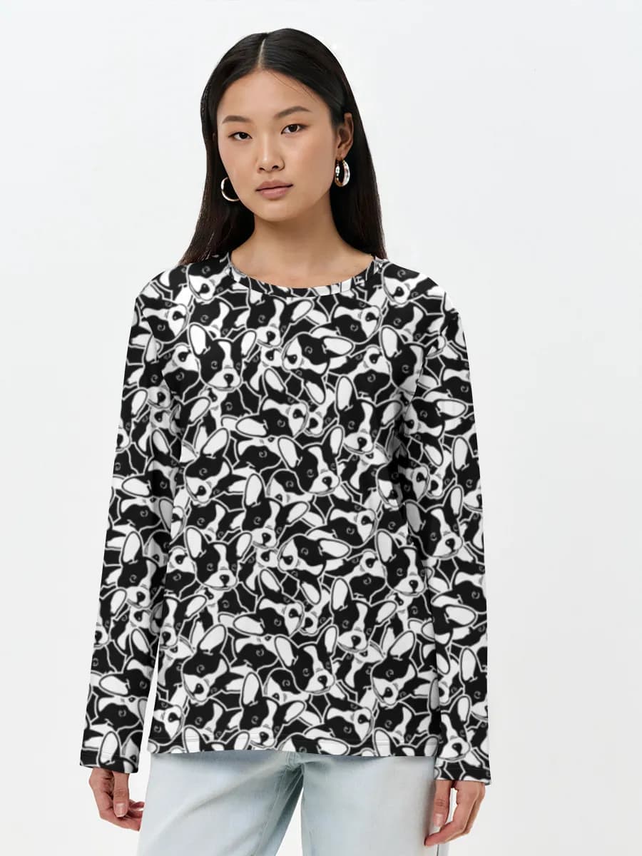 Women's long sleeve shirt. Cotton