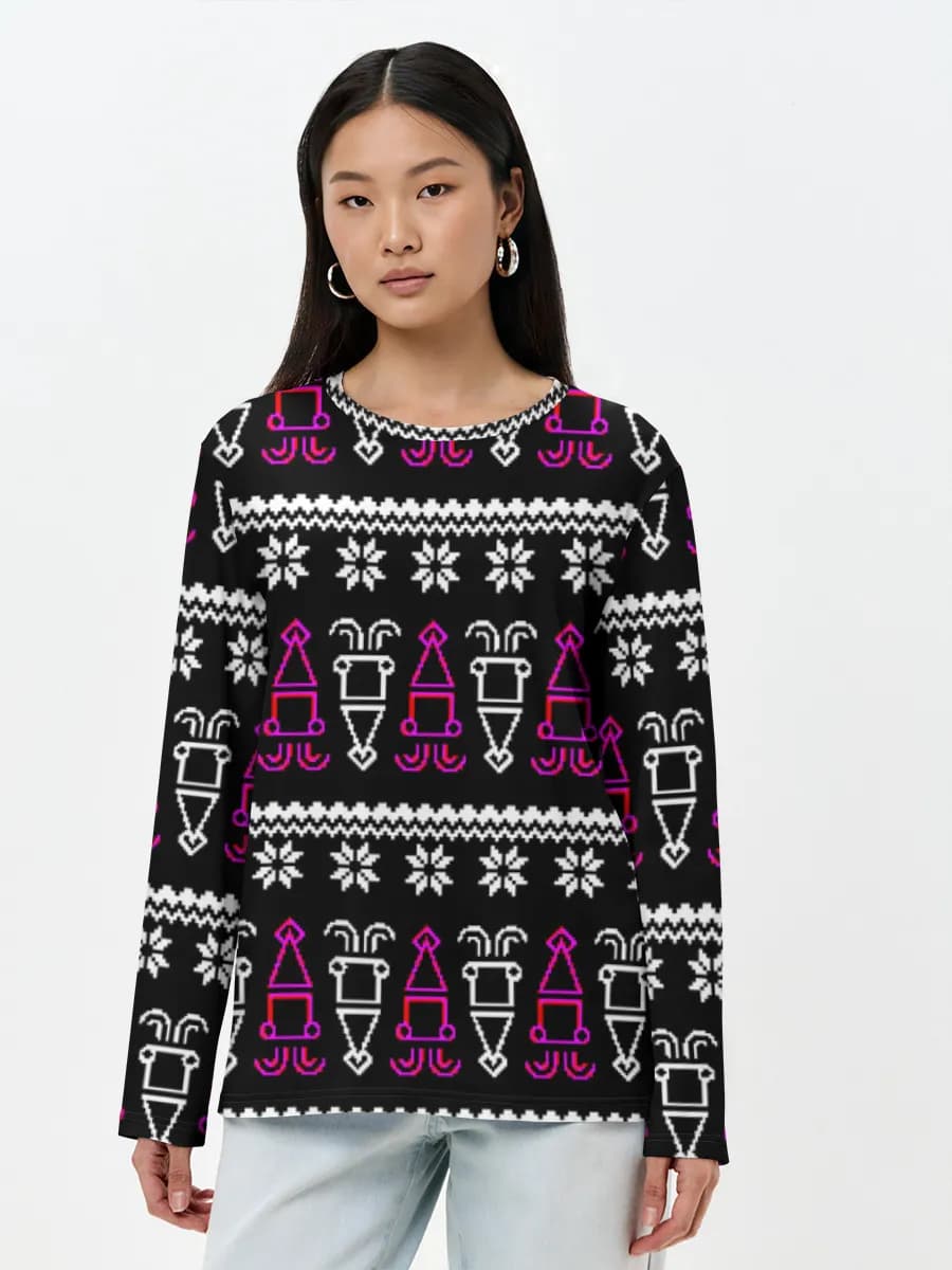Women's long sleeve shirt. Cotton