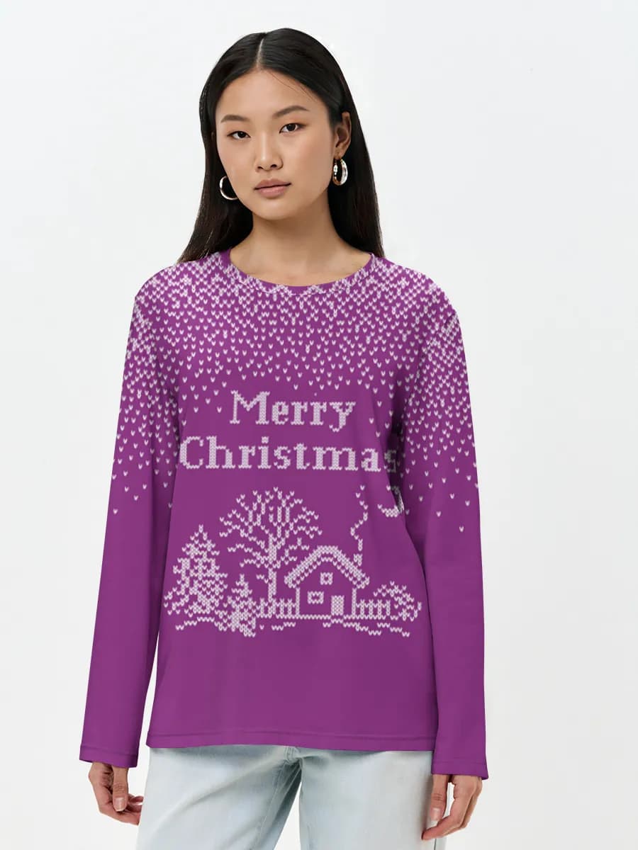 Women's long sleeve shirt. Cotton