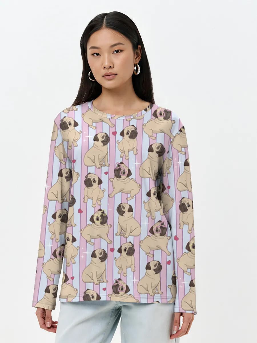 Women's long sleeve shirt. Cotton