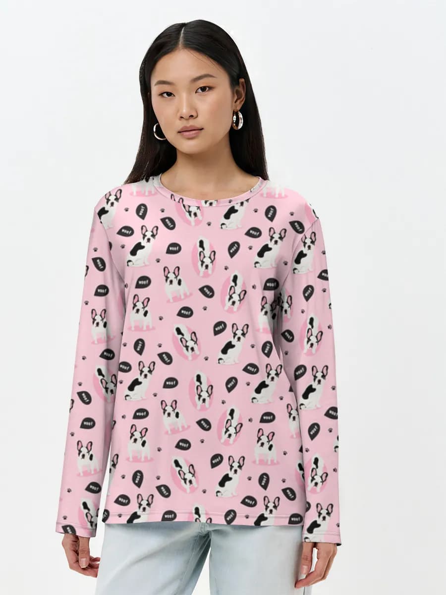 Women's long sleeve shirt. Cotton