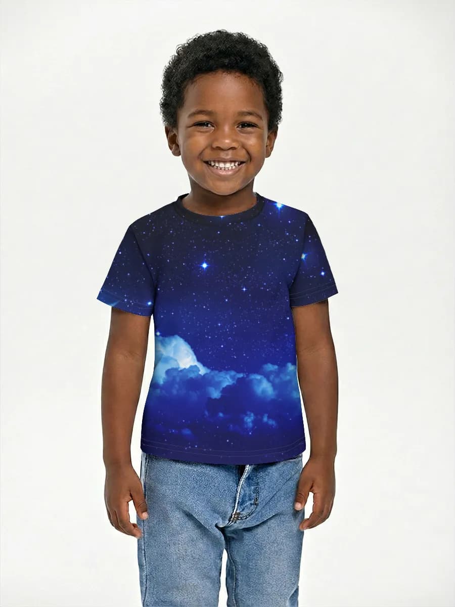 Crescent Moon Starry Sky