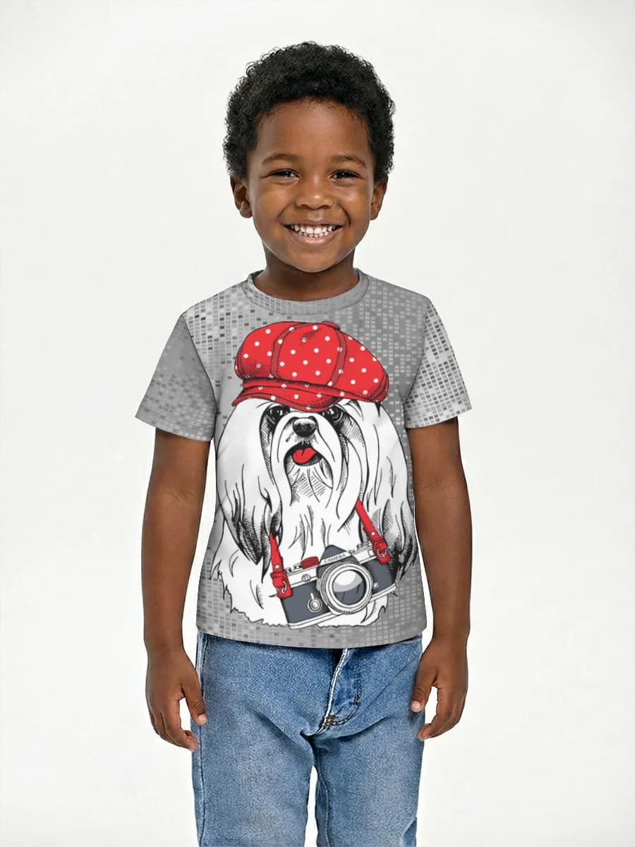 Children's cotton T-shirt (for boys. Copy)