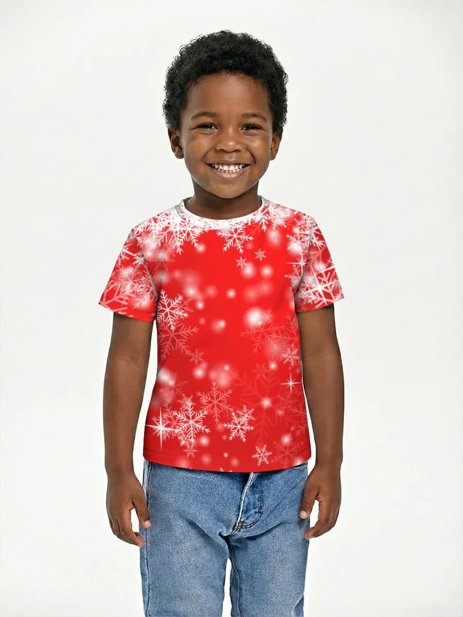 Red Snowflake Glow