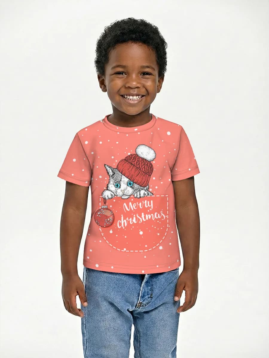 Children's cotton T-shirt (for boys. Copy)