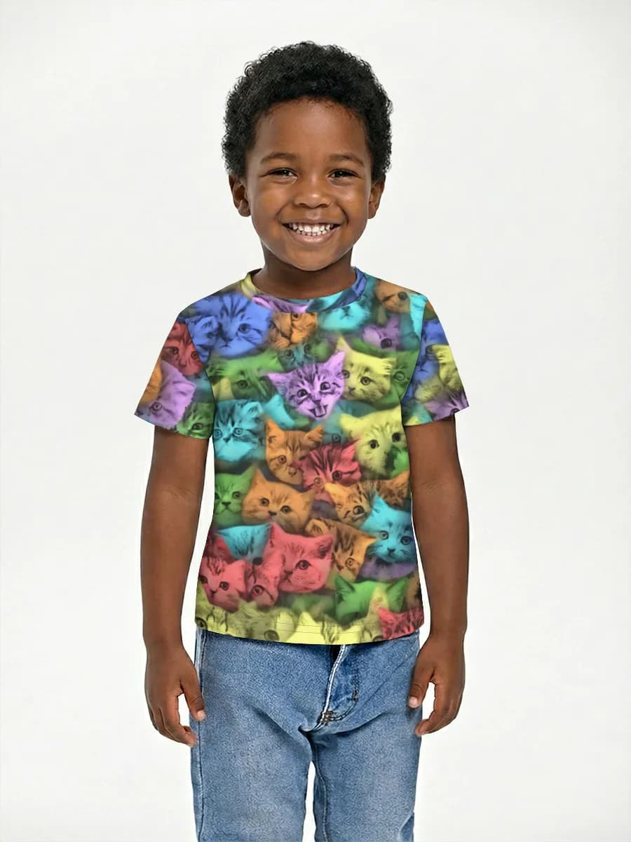 Children's cotton T-shirt (for boys. Copy)
