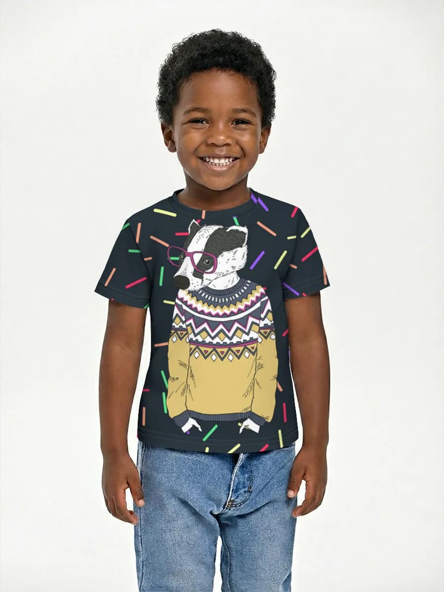 Children's cotton T-shirt (for boys. Copy)