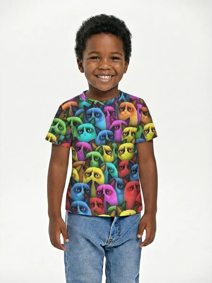 Children's cotton T-shirt (for boys. Copy)