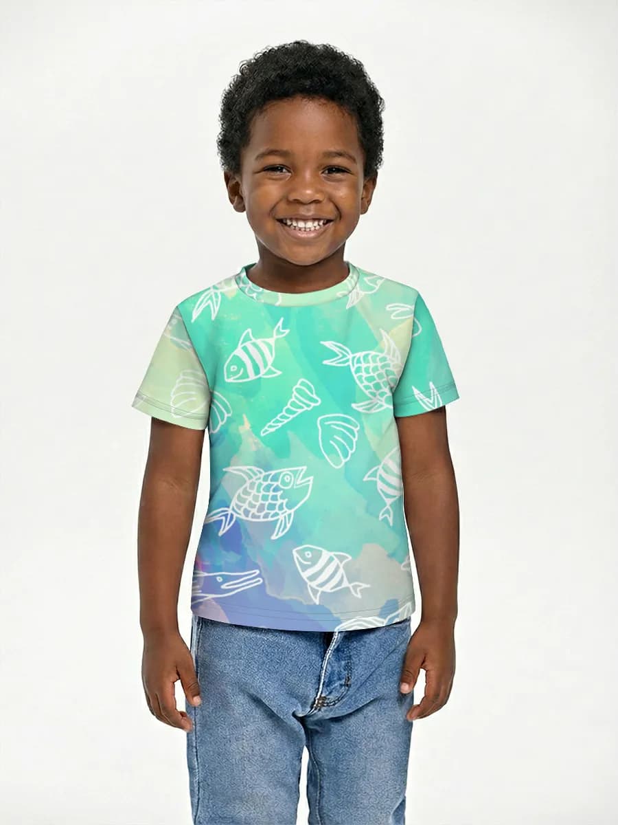 Children's cotton T-shirt (for boys. Copy)