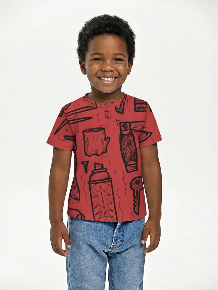 Children's cotton T-shirt (for boys. Copy)