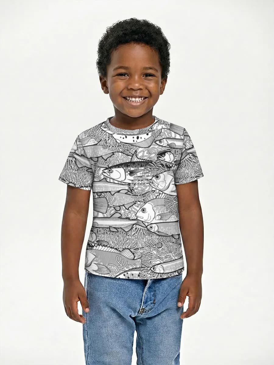 Children's cotton T-shirt (for boys. Copy)
